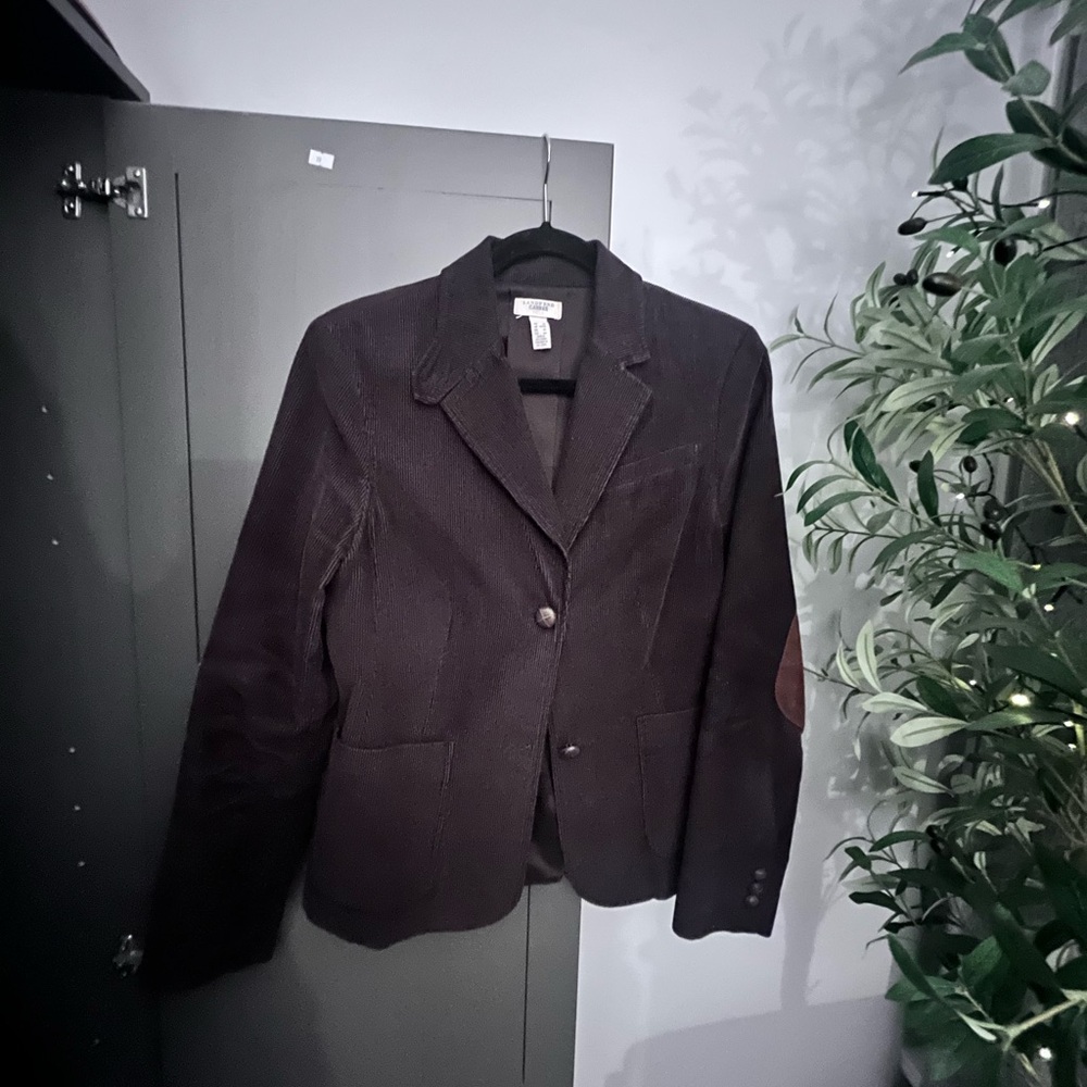 Lands' End Dark Brown Corduroy Blazer